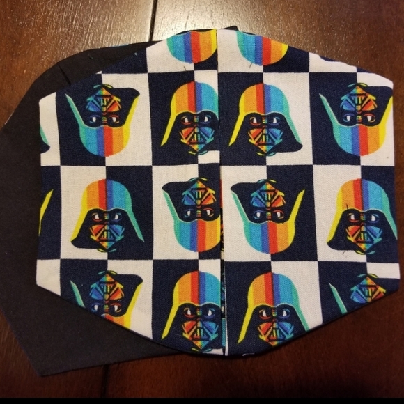 Handmade Mens RETRO Darth Vader Helmet Cotton Facemask - Picture 3 of 4